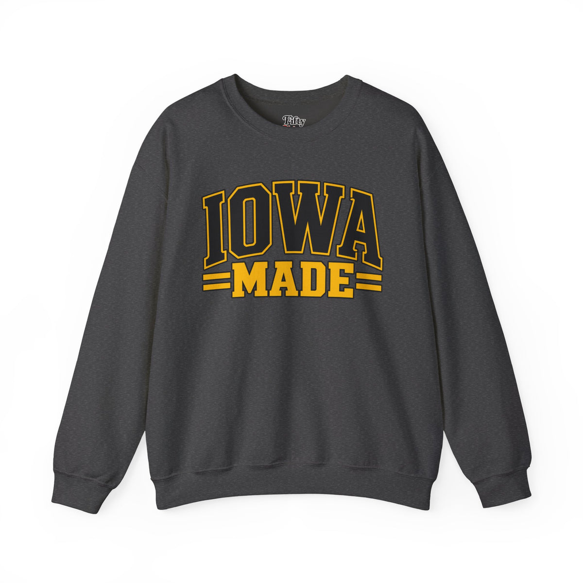 Iowa Made Unisex Crewneck Sweatshirt State Name Graphic