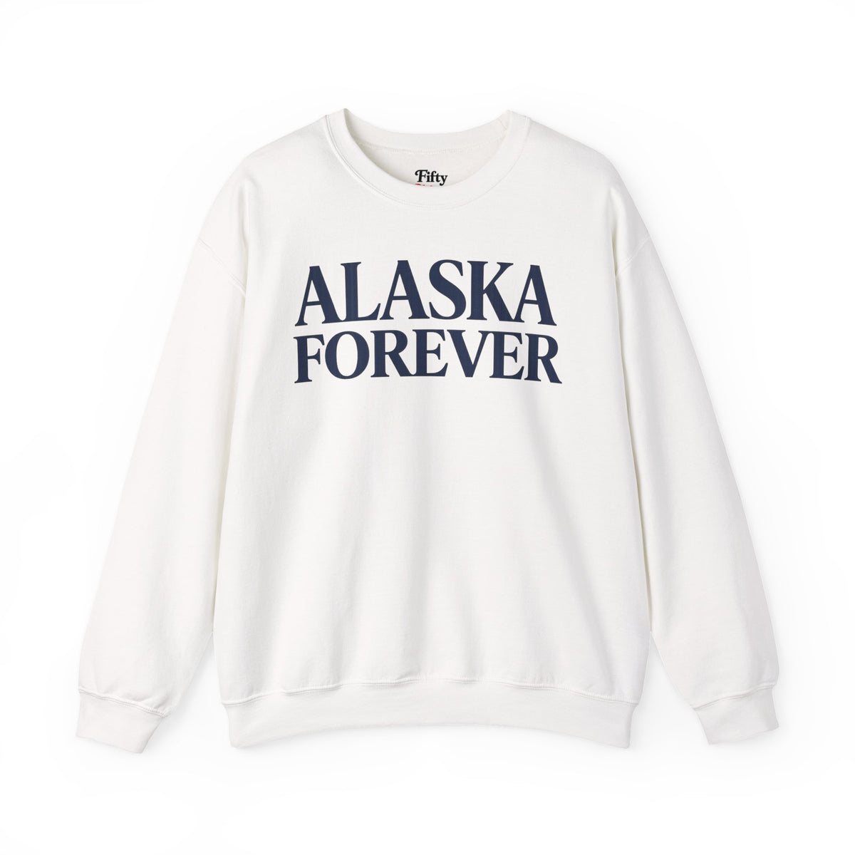 Alaska Forever Unisex Crewneck Sweatshirt State Name Graphic