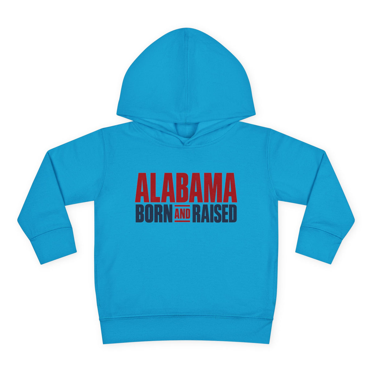 Alabama Born and Raised Minimal Heritage Unisex Toddler Pullover Fleece Hoodie