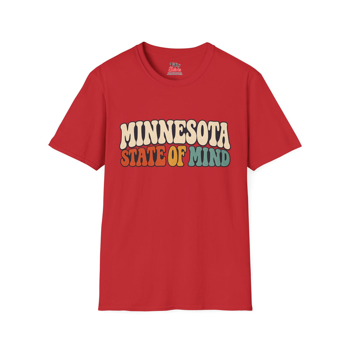 Minnesota State of Mind Unisex Softstyle T Shirt State Name Graphic Tee