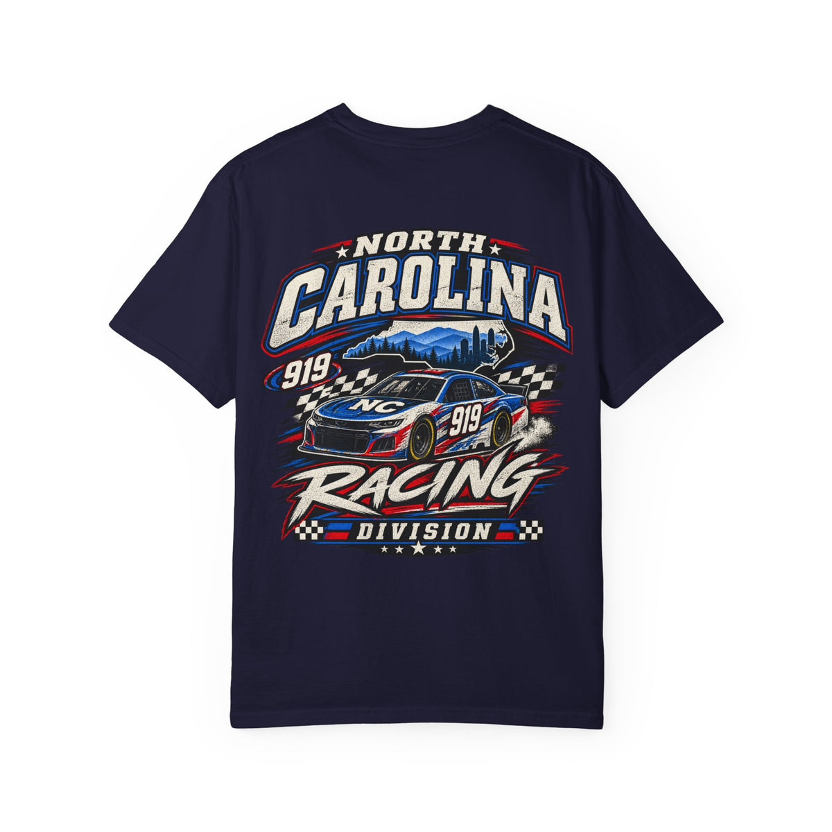 North Carolina Racing Division Unisex Comfort Color 1717 Streetwear Graphic Tee