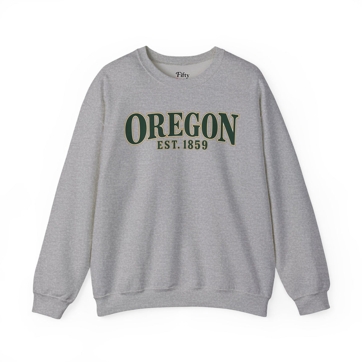 Oregon EST 1859 Unisex Crewneck Sweatshirt State Name Graphic