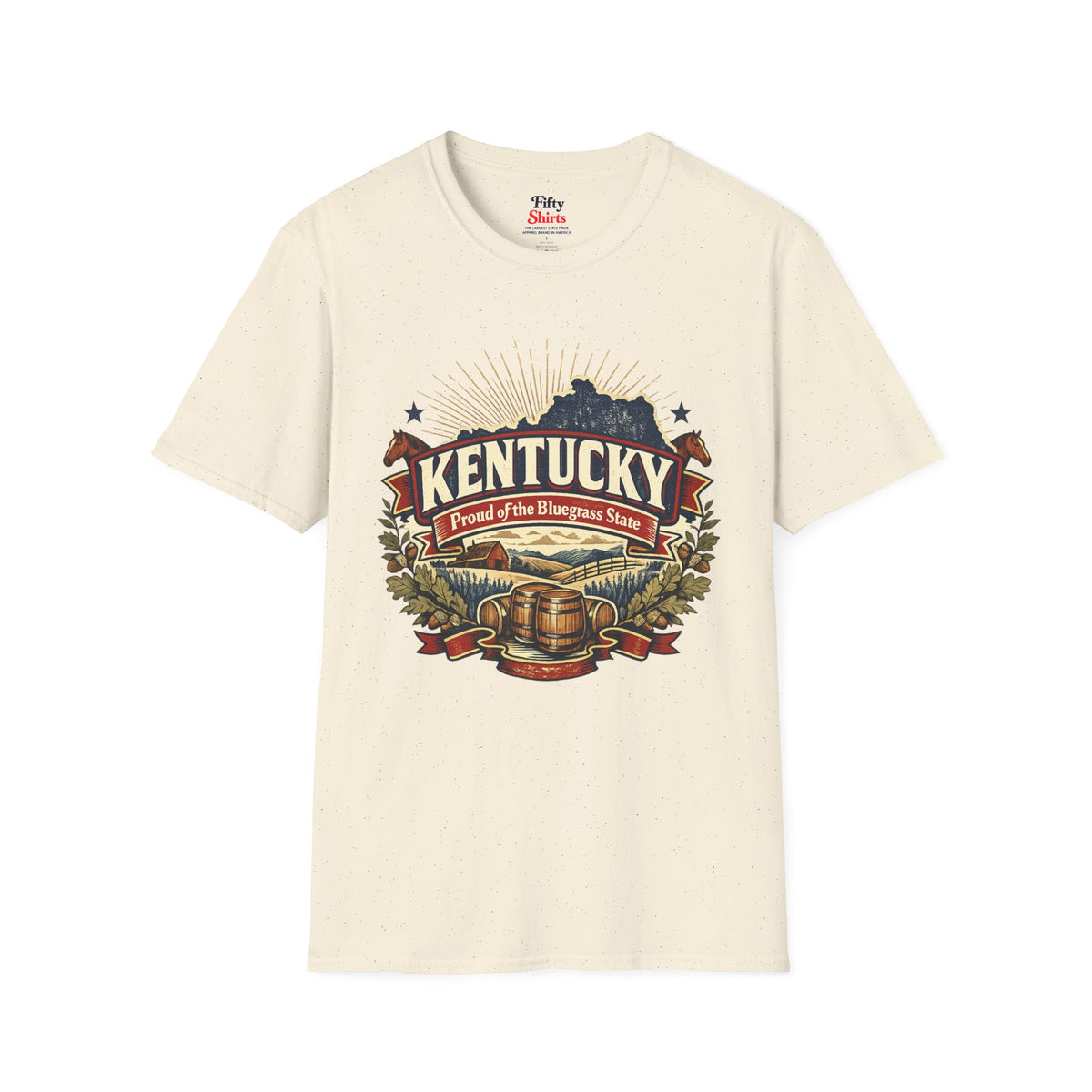 Kentucky State Pride Unisex Softstyle T Shirt State Pride Graphic Tee Collections FS03