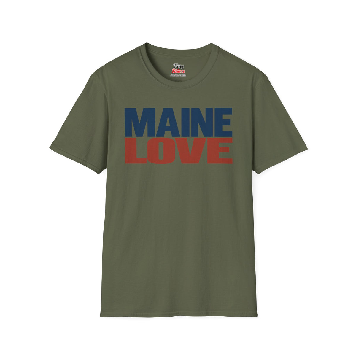 Maine Love Unisex Softstyle T Shirt State Name Graphic Tee