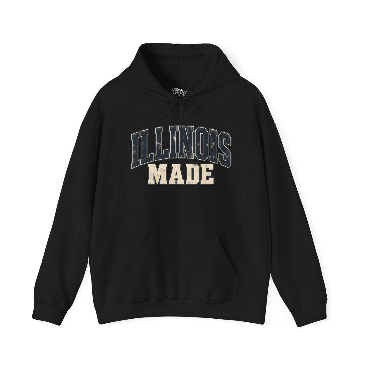 Illinois Made Unisex Hoodie State Name Graphic