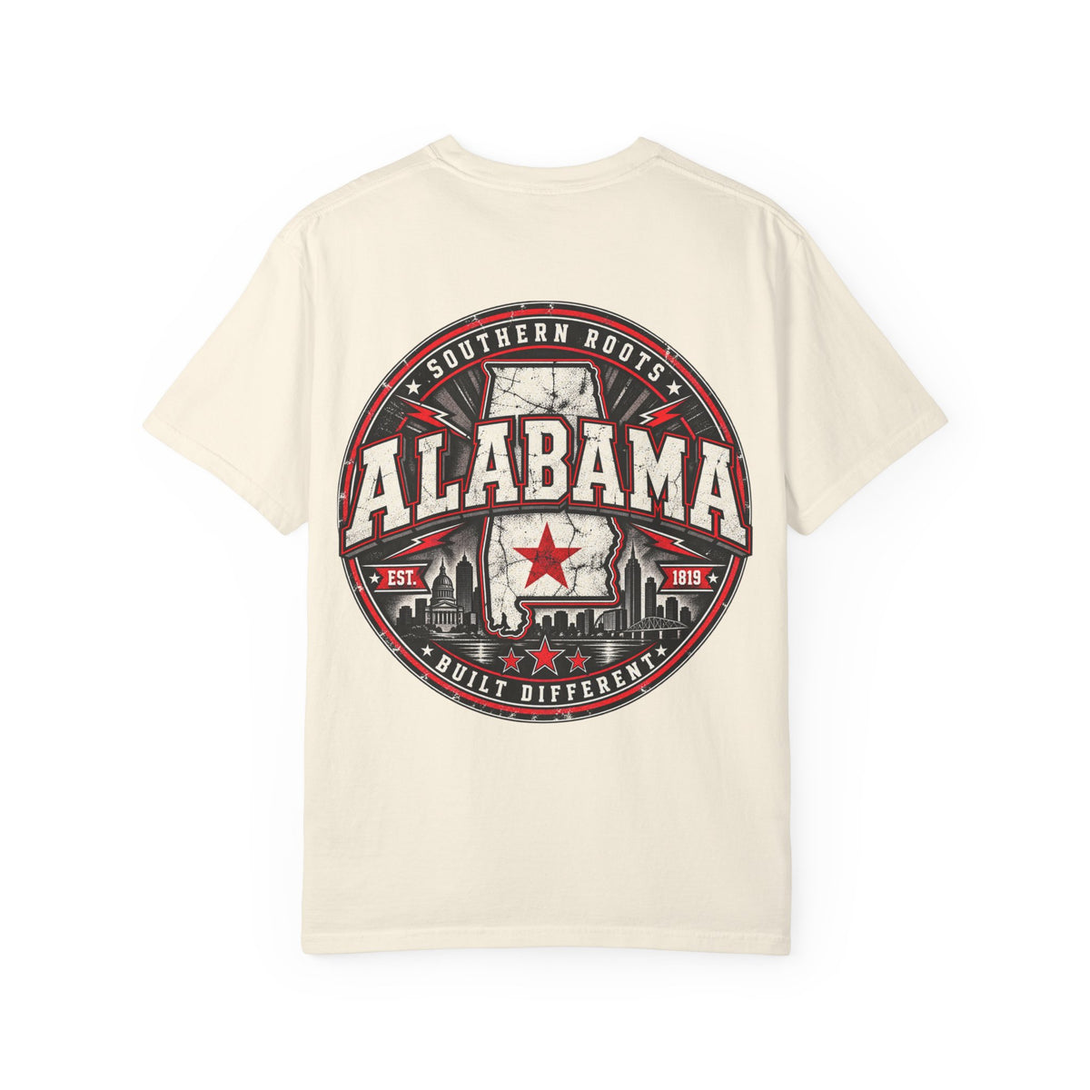 Alabama Urban Badge Unisex Comfort Color 1717 Streetwear Graphic Tee