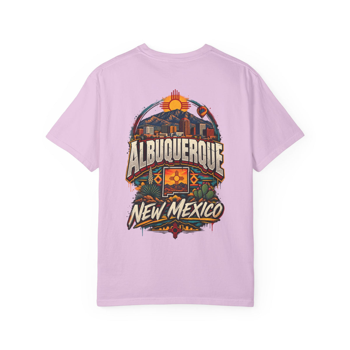 Albuquerque New Mexico Unisex Comfort Color 1717 Streetwear Graphic Tee