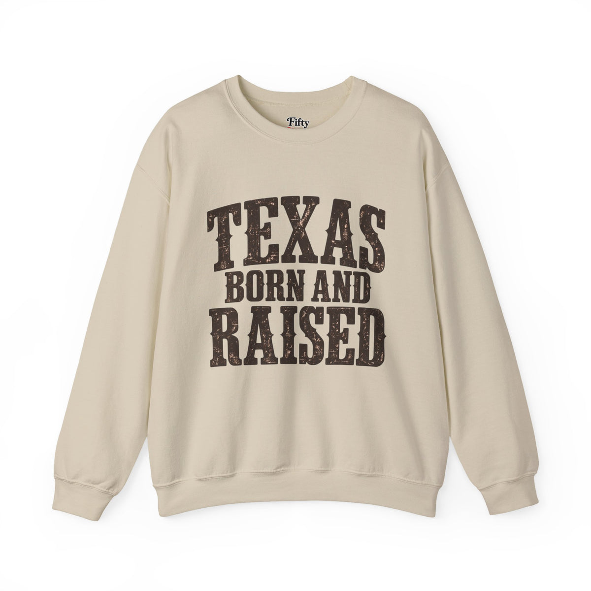 Texas Born and Raised Vintage Western Unisex Sweatshirt Graphic