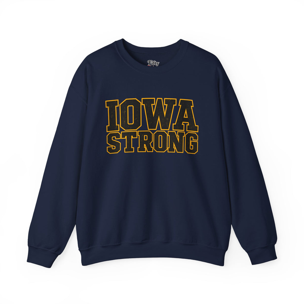 Iowa Strong Unisex Crewneck Sweatshirt State Name Graphic