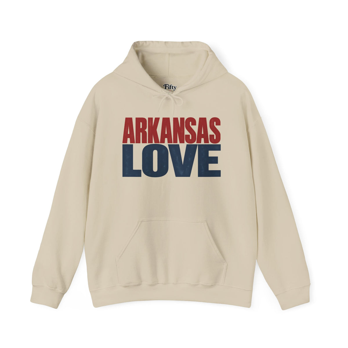 Arkansas Love Unisex Hoodie State Name Graphic