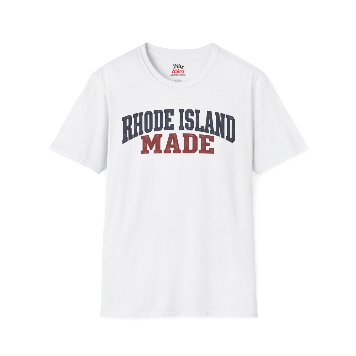 Rhode Island Made Unisex Softstyle T Shirt State Name Graphic Tee