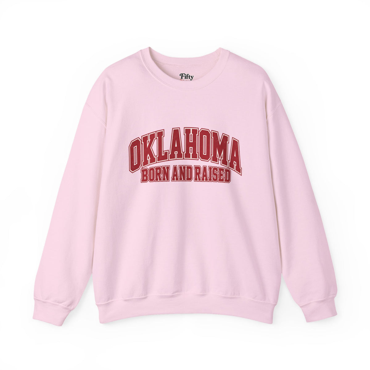 Oklahoma Born and Raised Old-School Athletic Unisex Sweatshirt Graphic