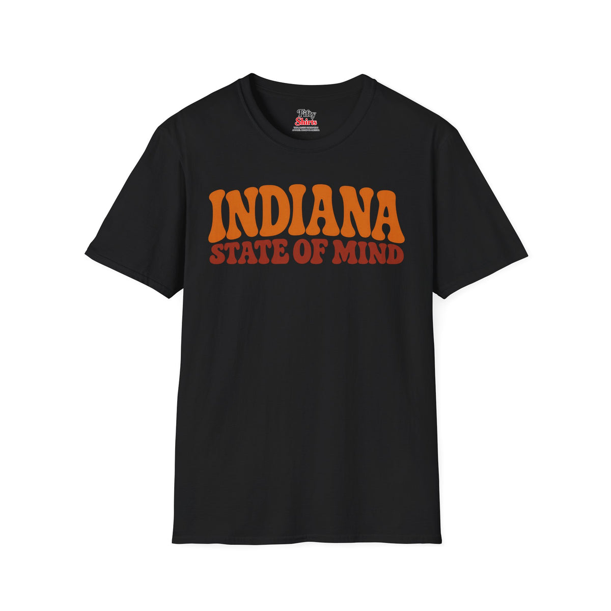 Indiana State of Mind Unisex Softstyle T Shirt State Name Graphic Tee