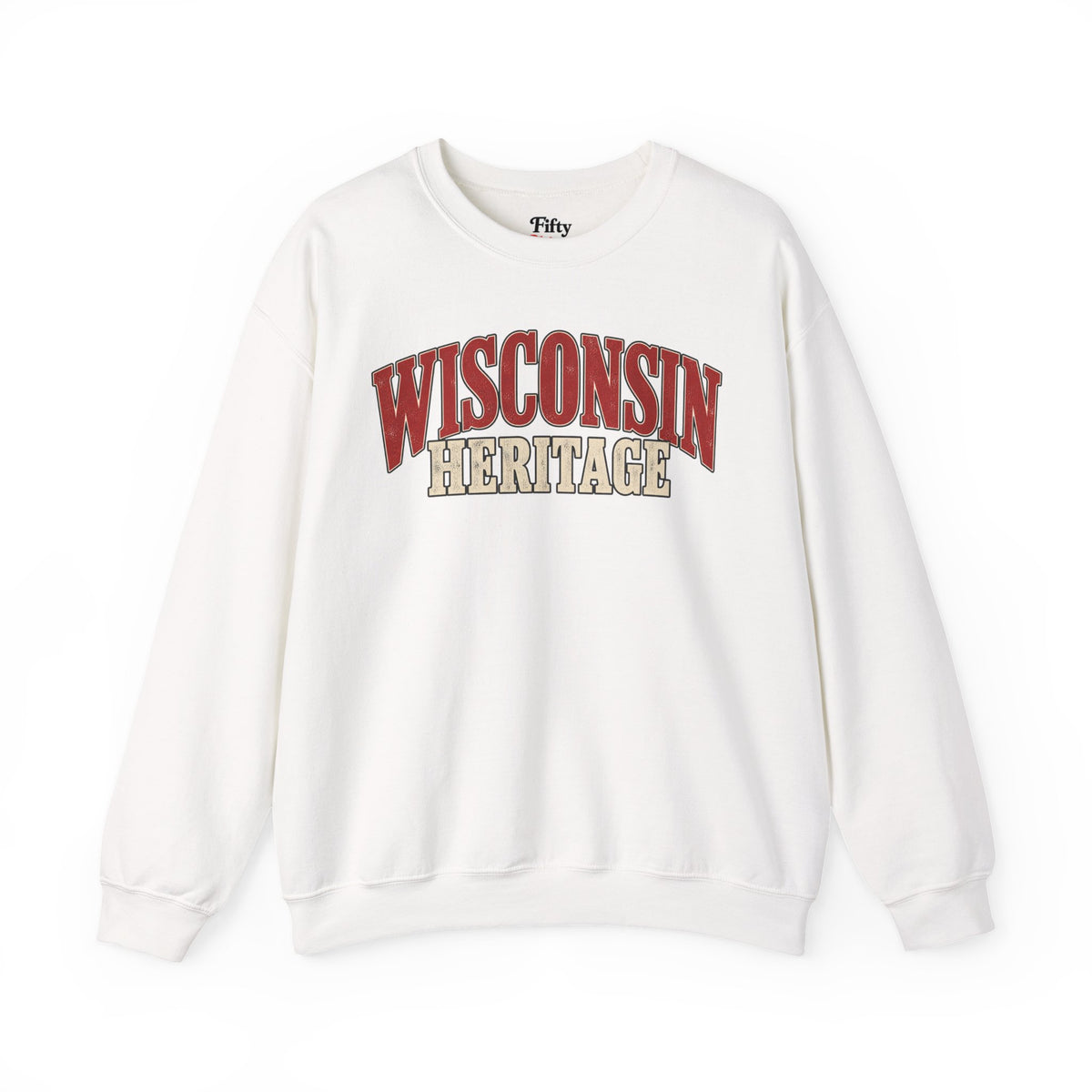 Wisconsin Heritage Unisex Crewneck Sweatshirt State Name Graphic