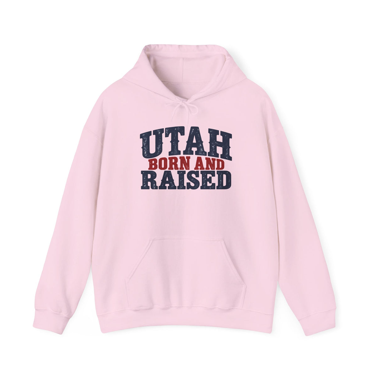 Utah Born and Raised Vintage Americana Unisex Hoodie Graphic