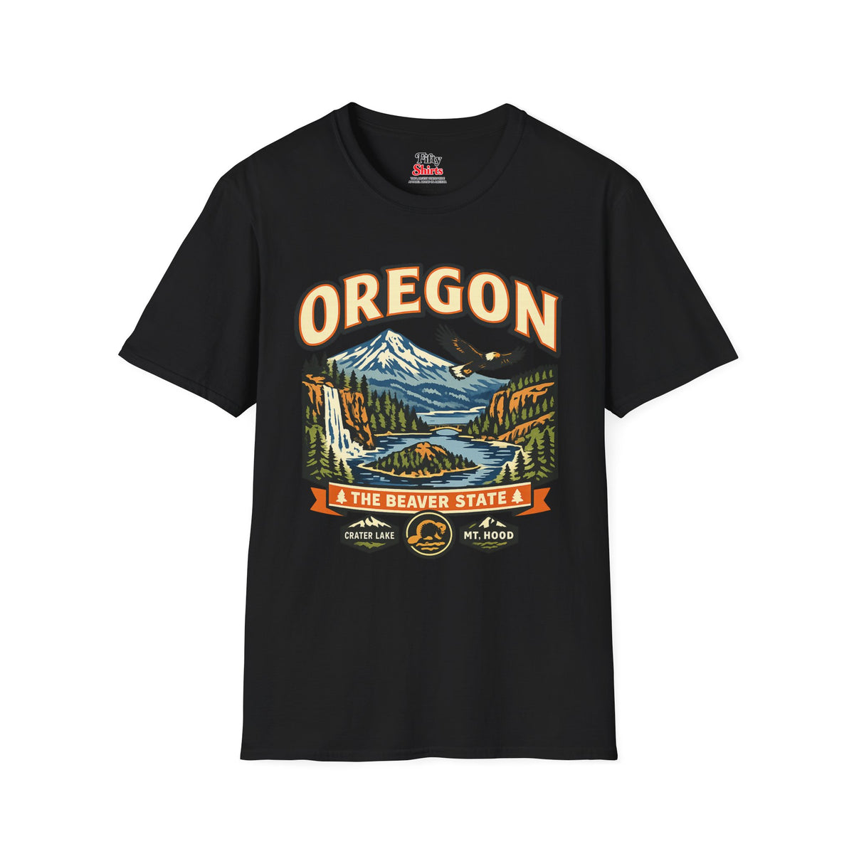Oregon Beaver State Adventure Unisex Softstyle T Shirt State Pride Graphic Tee Collections FS03