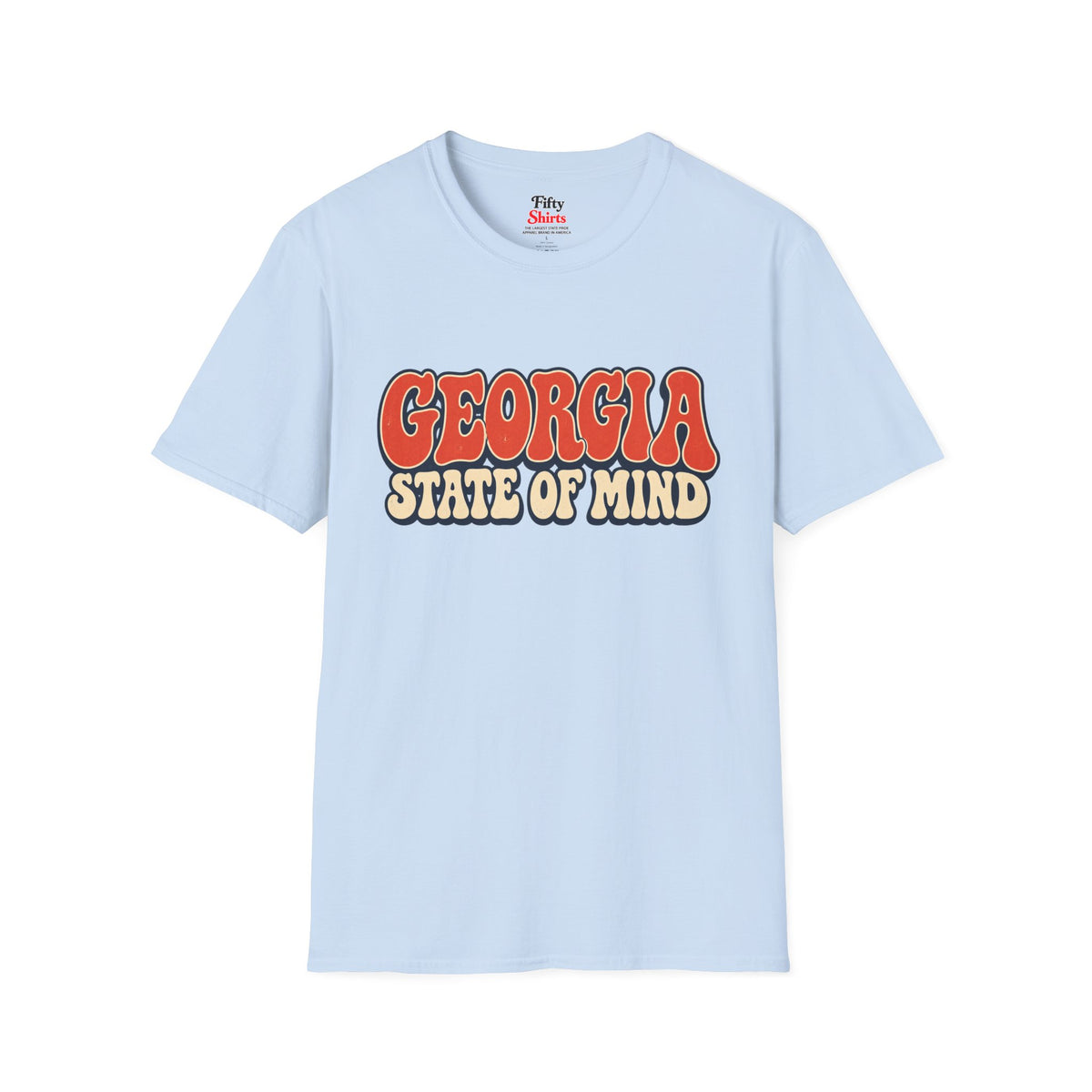 Georgia State of Mind Unisex Softstyle T Shirt State Name Graphic Tee