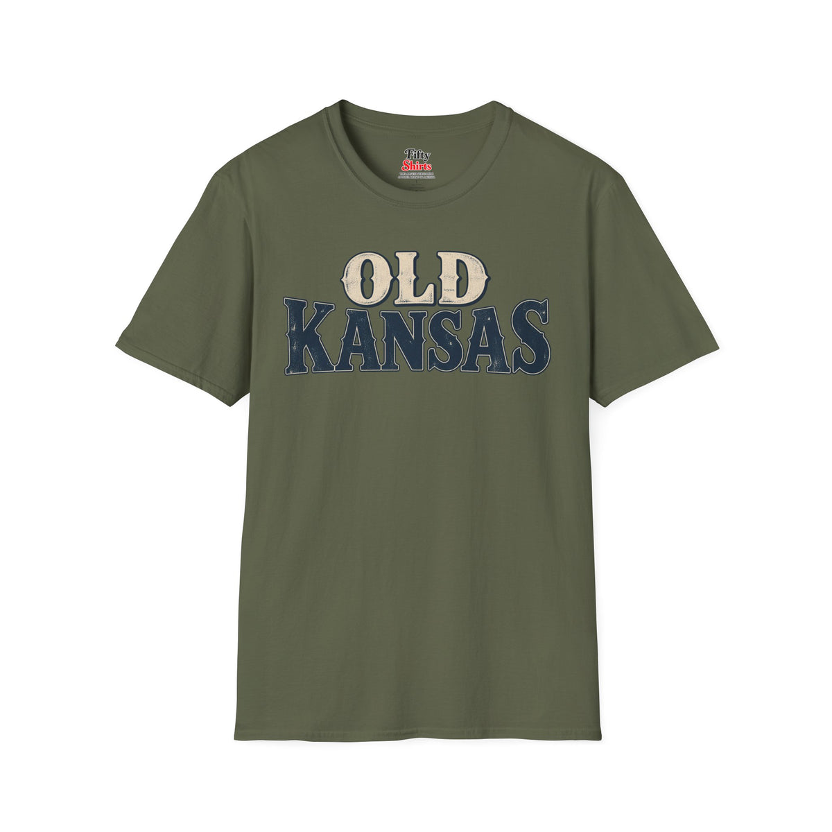 Old Kansas Unisex Softstyle T Shirt State Name Graphic Tee