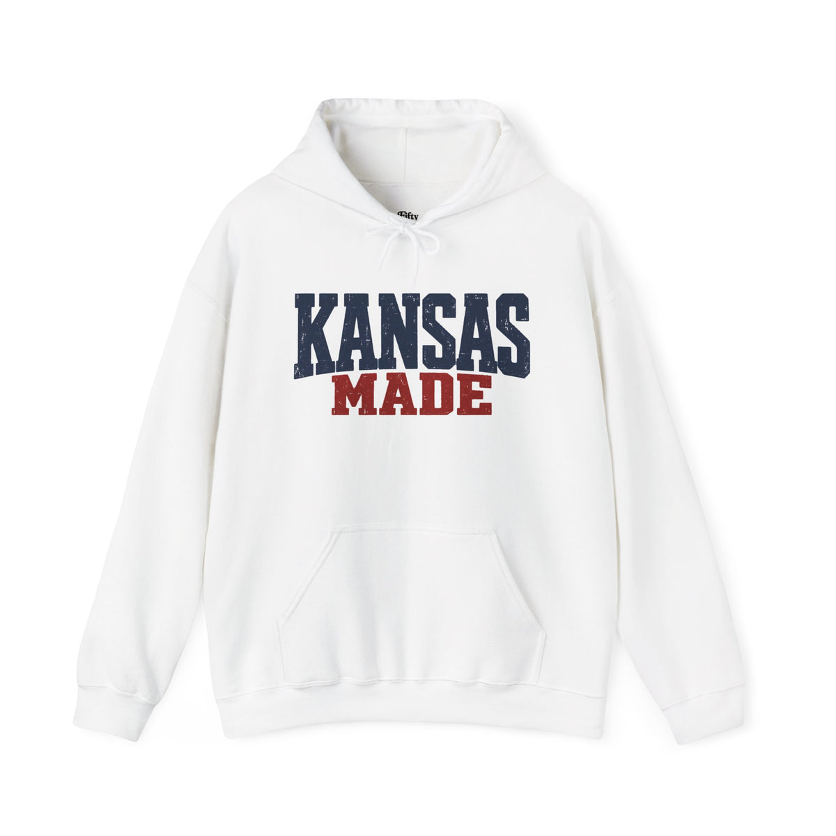 Kansas Made Unisex Hoodie State Name Graphic