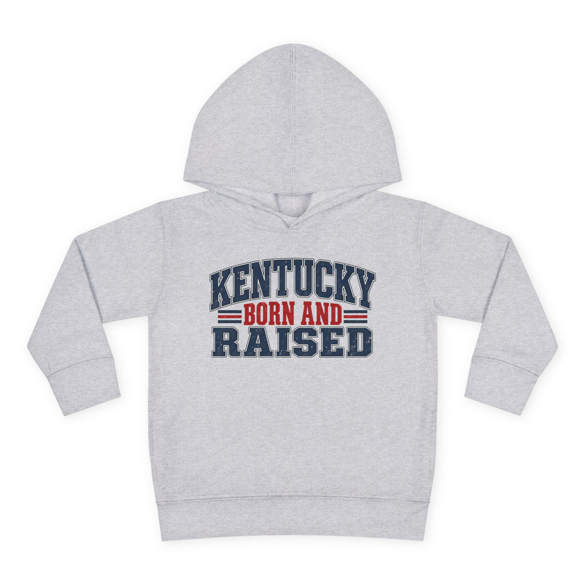 Kentucky Born and Raised Southern Heritage Unisex Toddler Pullover Fleece Hoodie