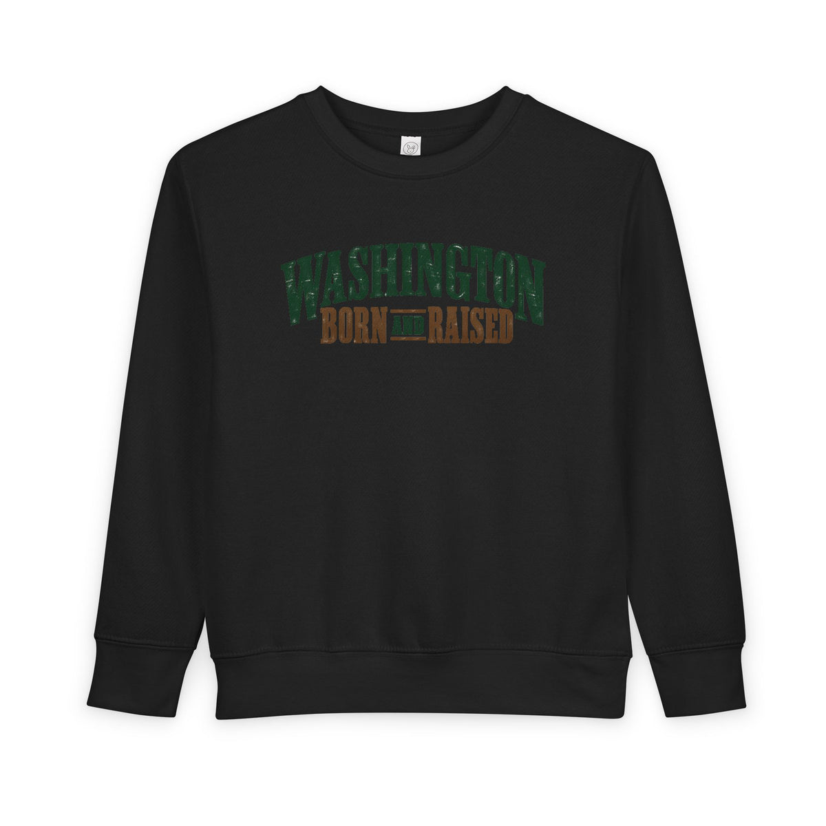 Washington Born and Raised Classic Americana Unisex Toddler Sweatshirt