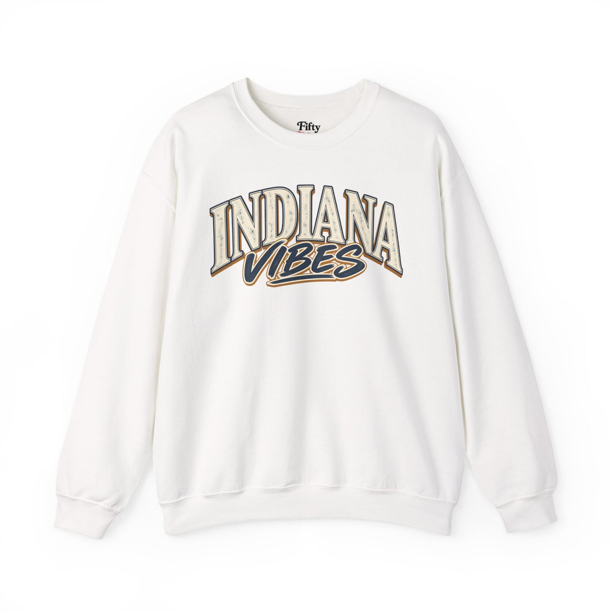 Indiana Vibes Unisex Crewneck Sweatshirt State Name Graphic