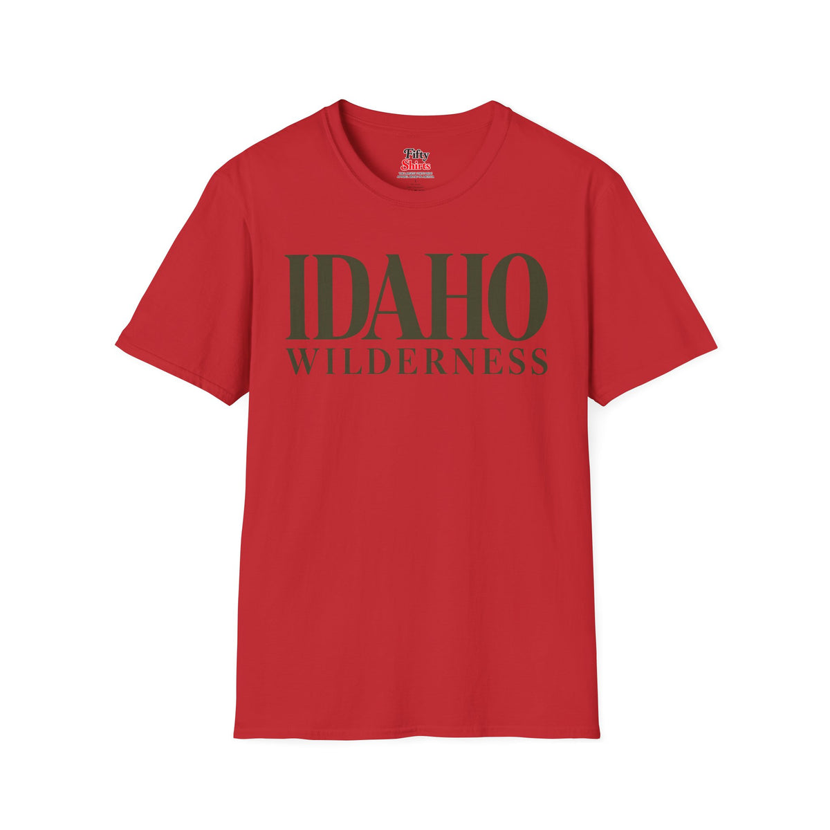 Idaho Wilderness Unisex Softstyle T Shirt State Name Graphic Tee