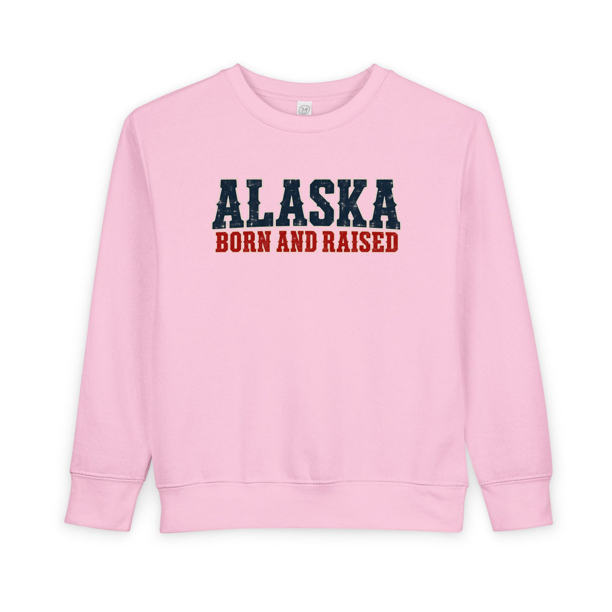 Alaska Born and Raised Western Bold Unisex Toddler Sweatshirt