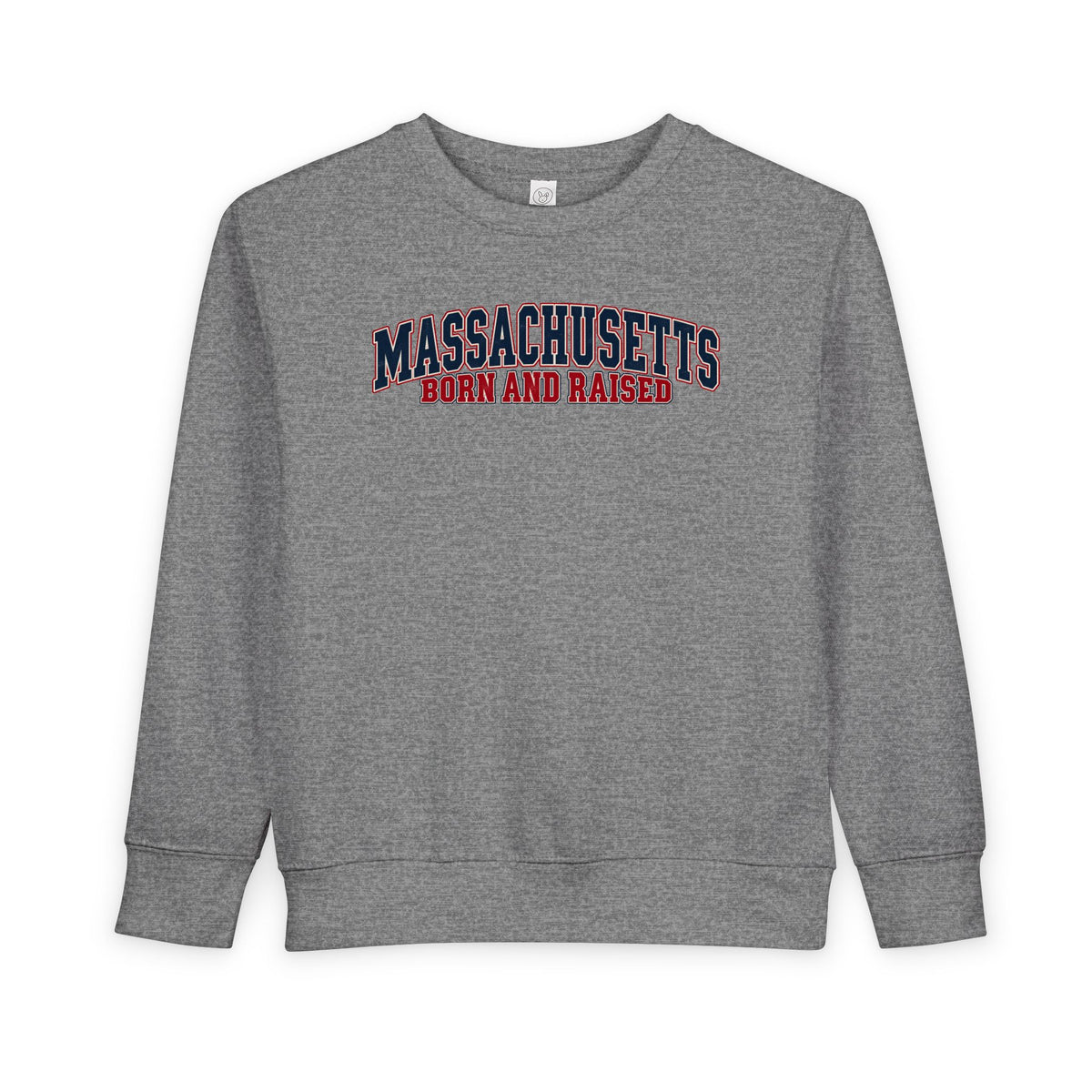 Massachusetts Born and Raised Classic Heritage Unisex Toddler Sweatshirt