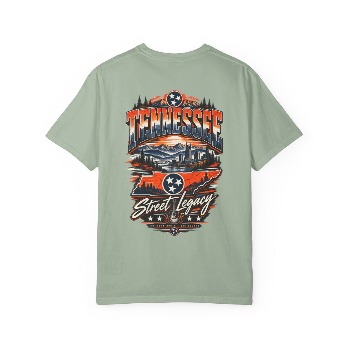 Tennessee Street Legacy Unisex Comfort Color 1717 Streetwear Graphic Tee