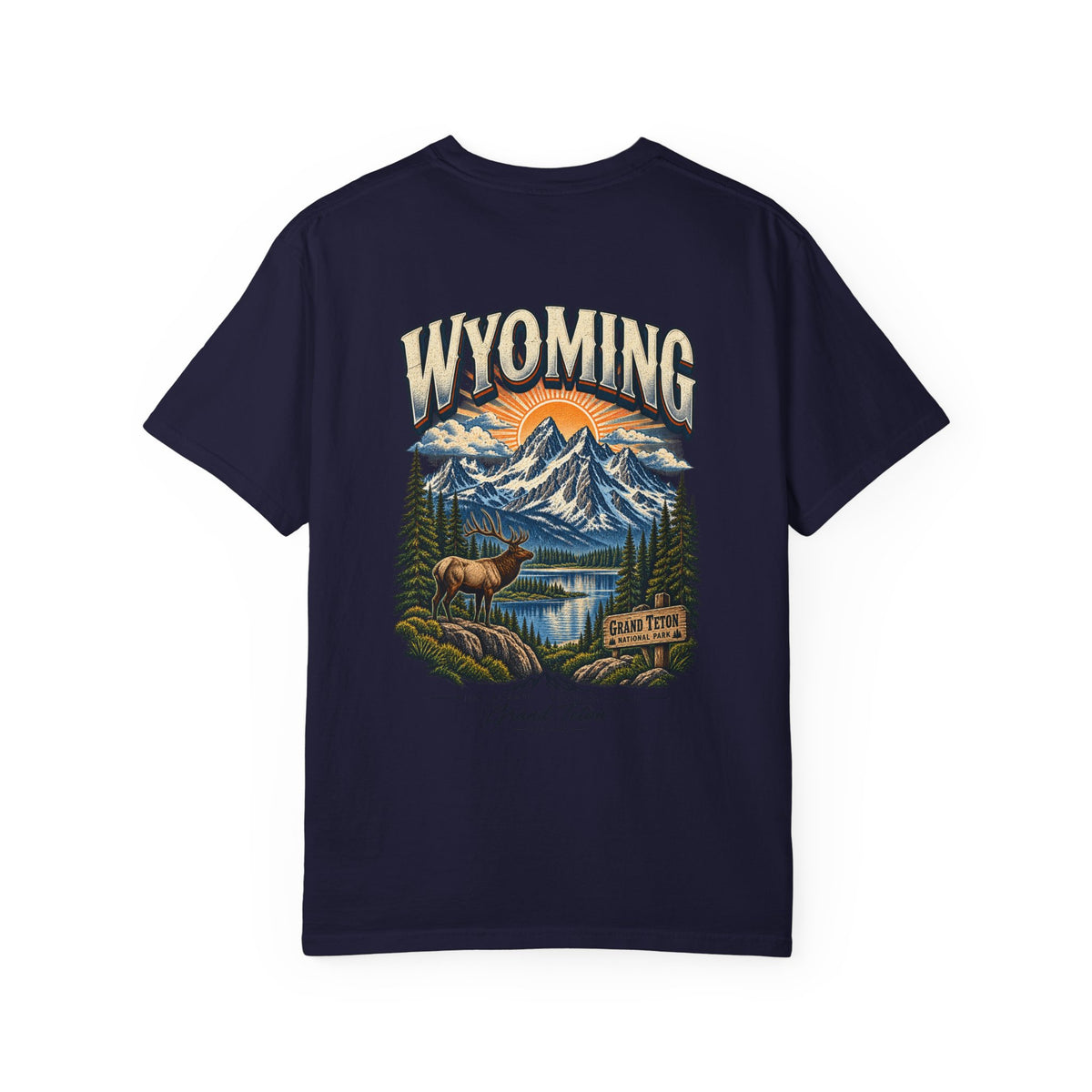 Grand Teton Wyoming Unisex Comfort Color 1717 Streetwear Graphic Tee
