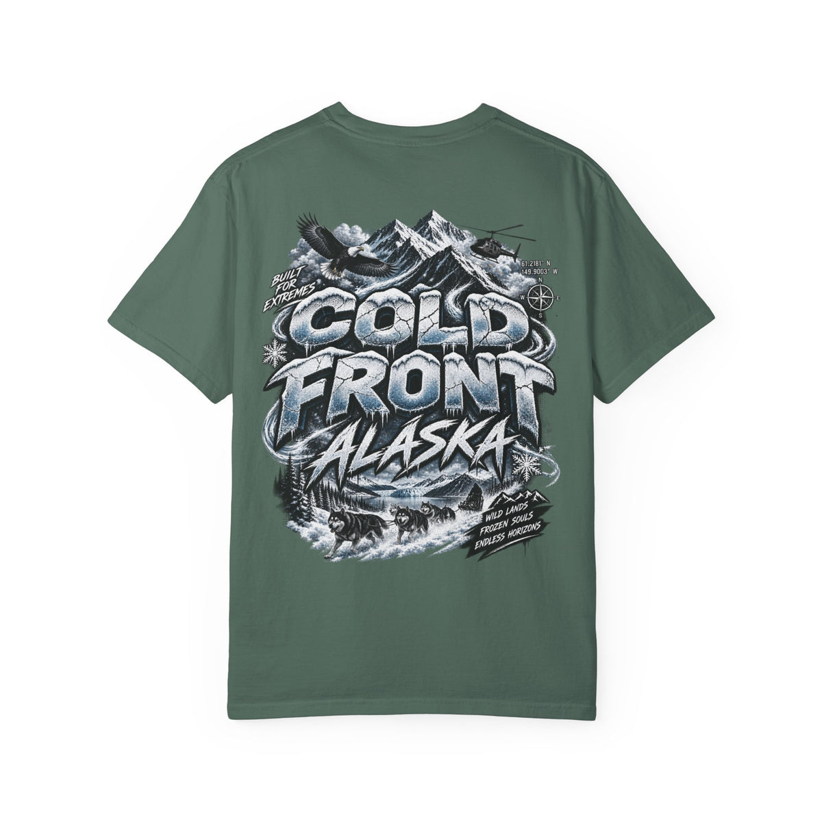 Alaska Cold Front Unisex Comfort Color 1717 Streetwear Graphic Tee