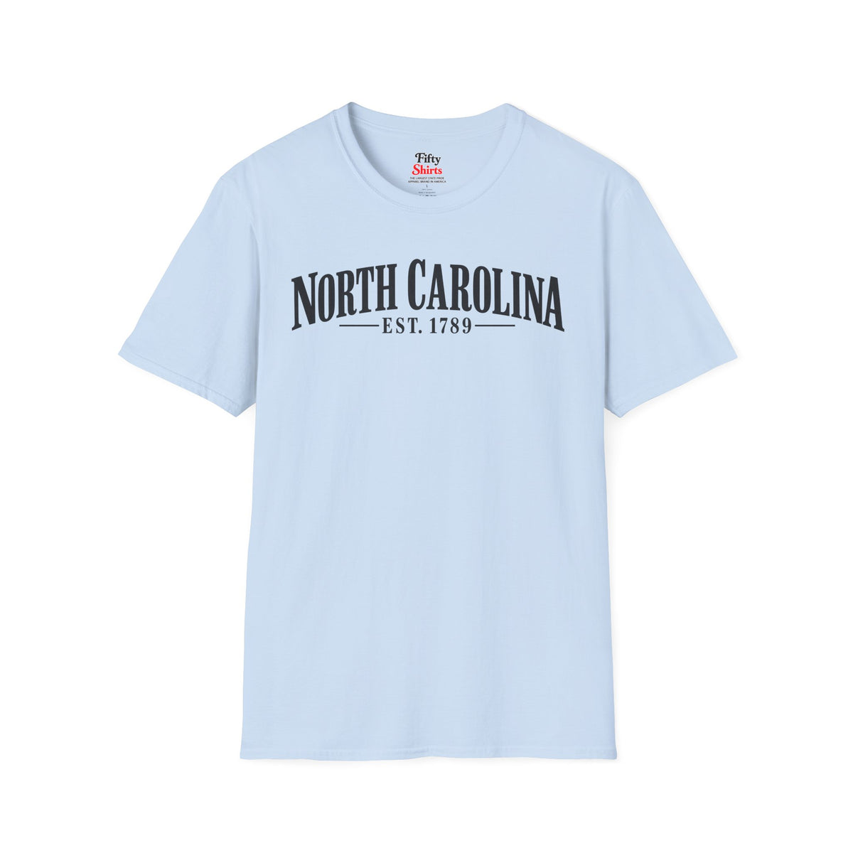 North Carolina Est.1789 Unisex Softstyle T Shirt State Name Graphic Tee