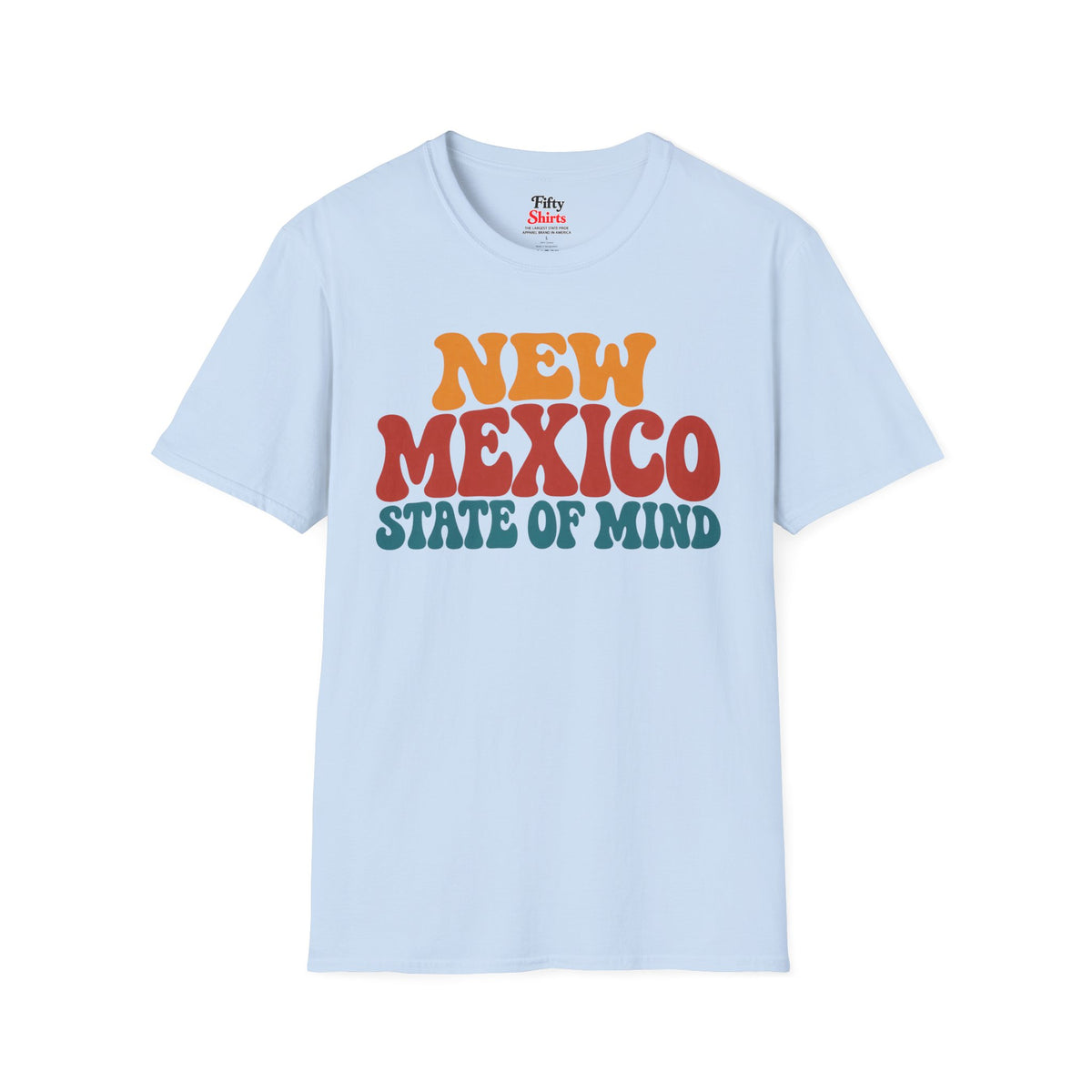 New Mexico State Of Mind Unisex Softstyle T Shirt State Name Graphic Tee