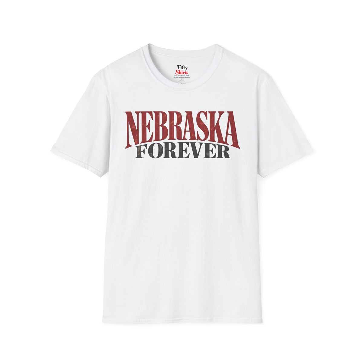 Nebraska Forever Unisex Softstyle T Shirt State Name Graphic Tee