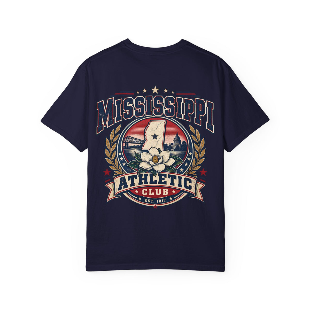 Mississippi Athletic Club Unisex Comfort Color 1717 Streetwear Graphic Tee