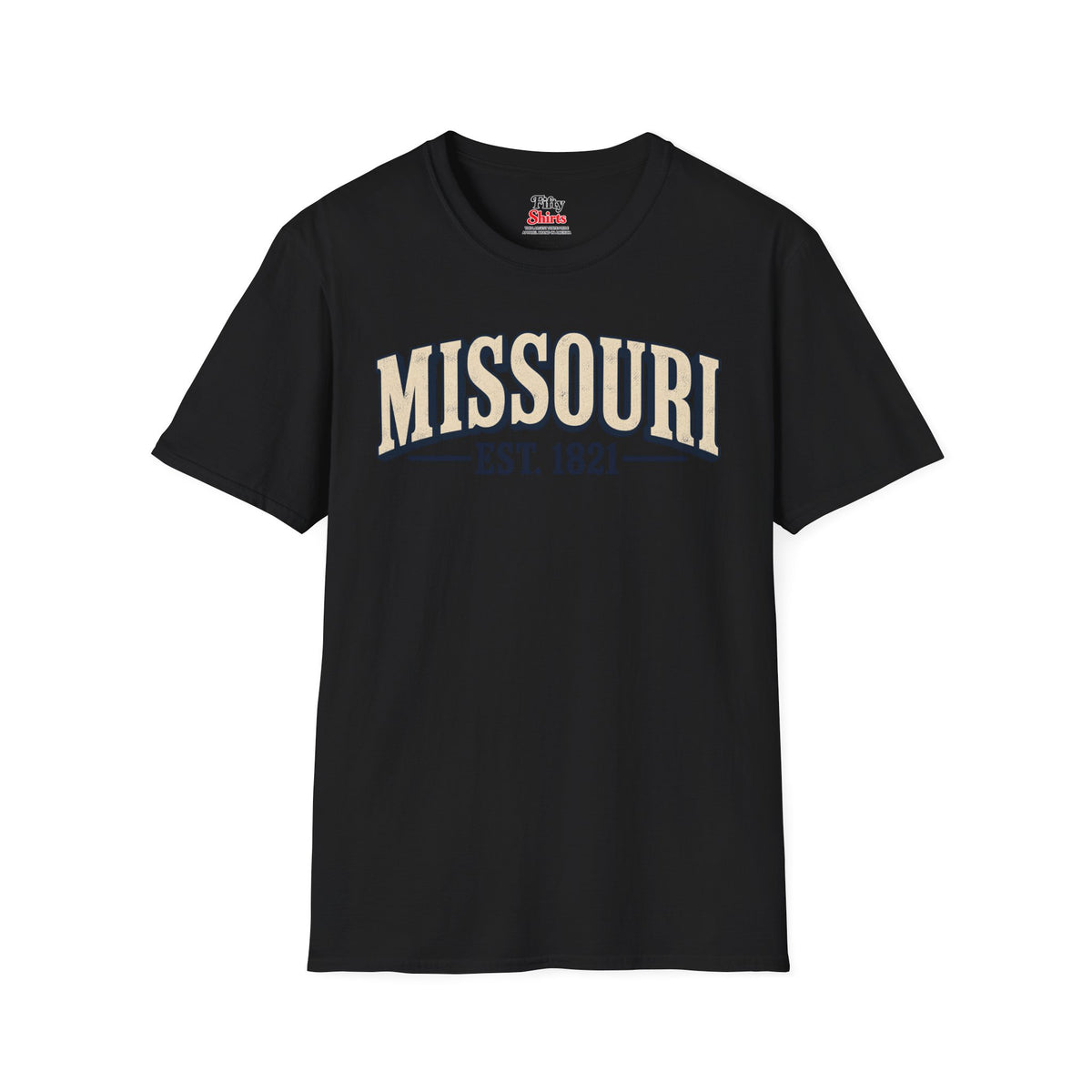 Missouri Est 1821 Unisex Softstyle T Shirt State Name Graphic Tee