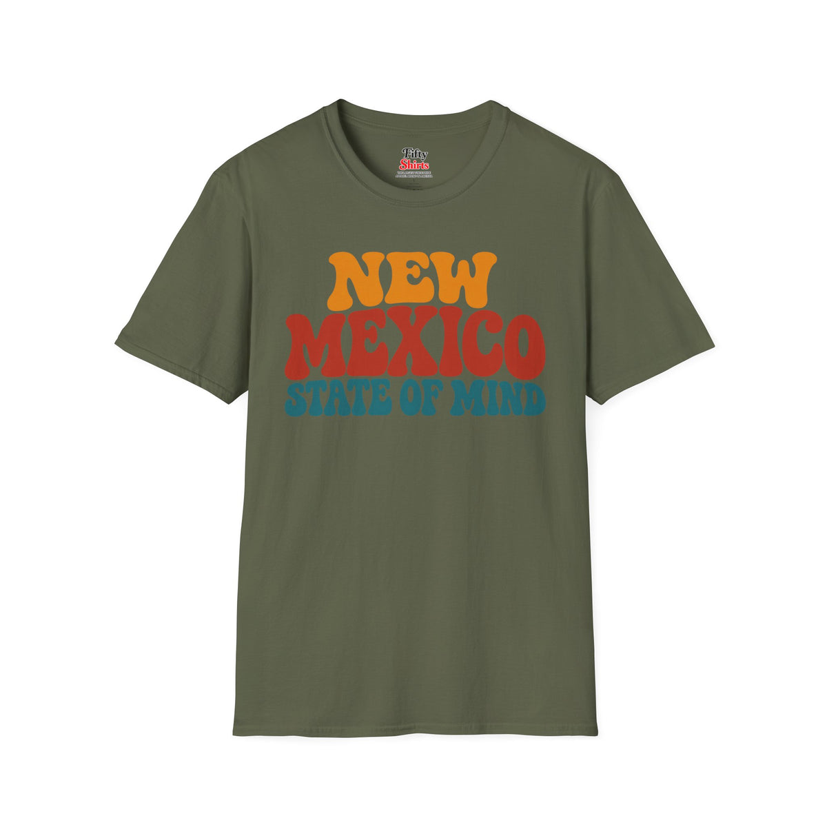 New Mexico State Of Mind Unisex Softstyle T Shirt State Name Graphic Tee