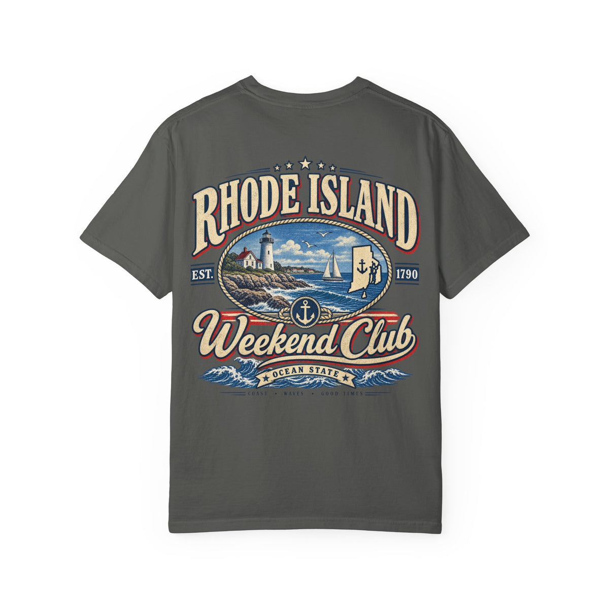 Rhode Island Weekend Club Unisex Comfort Color 1717 Streetwear Graphic Tee