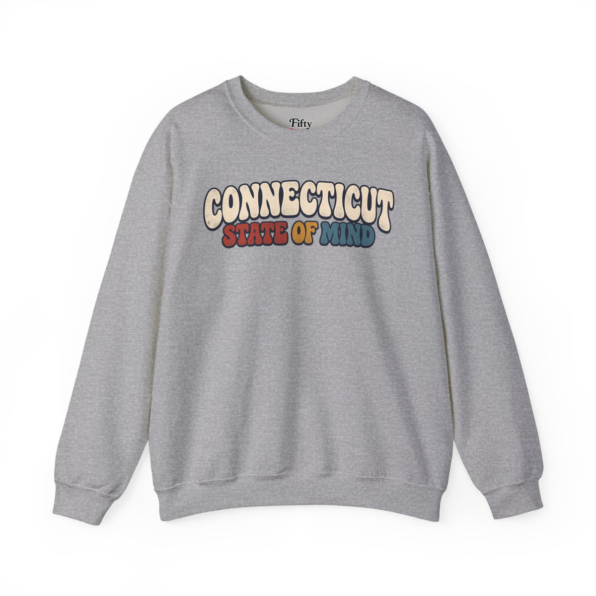 Connecticut State of Mind Unisex Crewneck Sweatshirt State Name Graphic