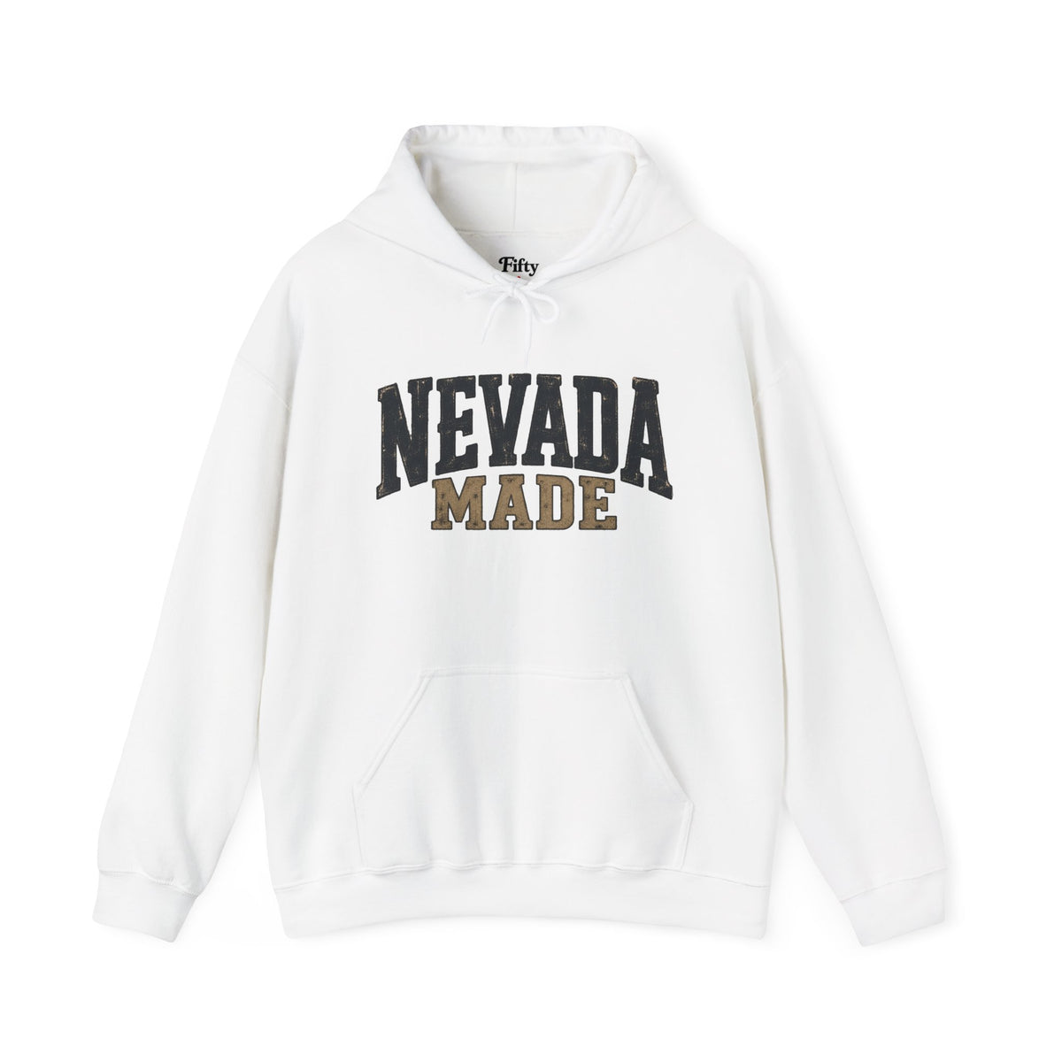 Nevada Made Unisex Hoodie State Name Graphic