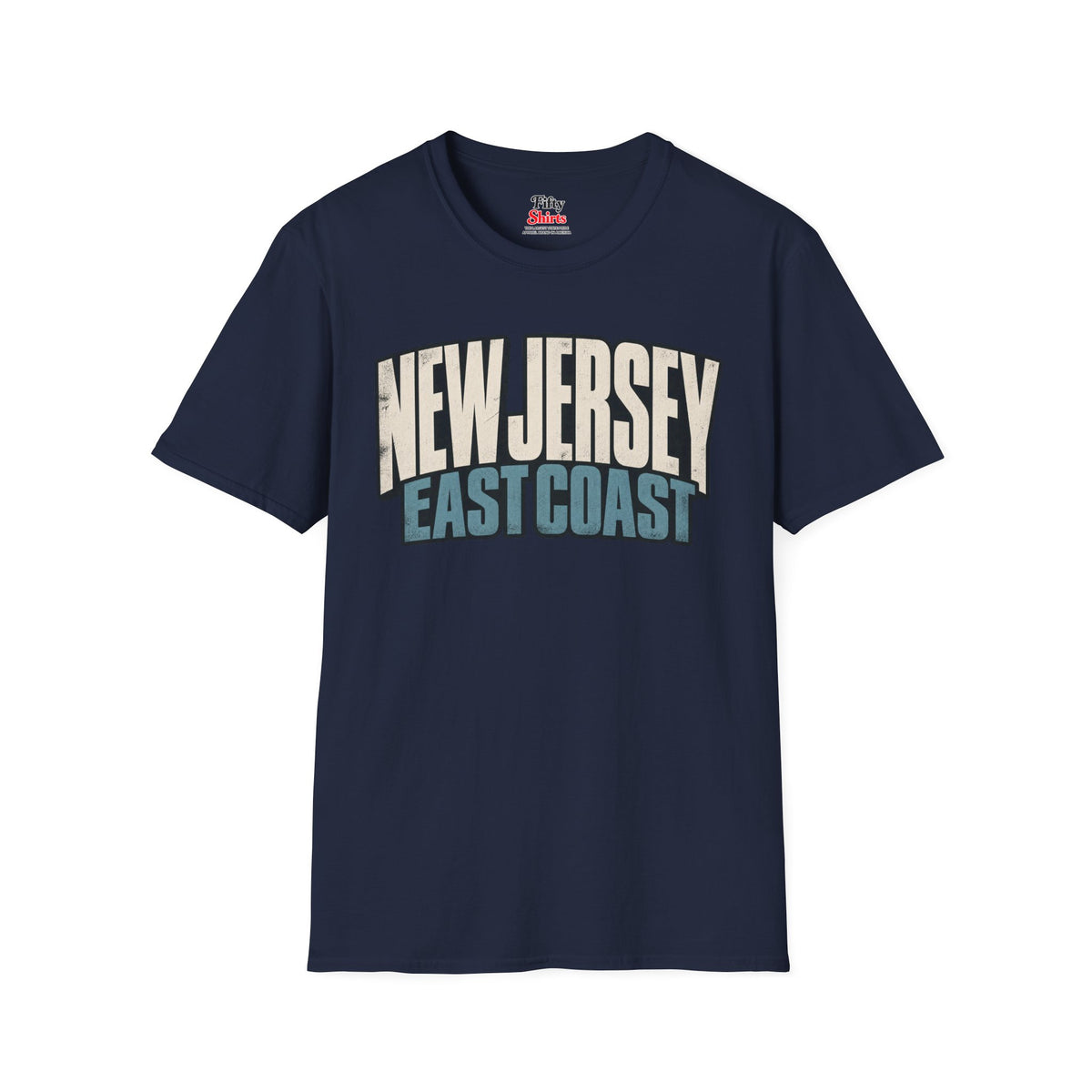 New Jersey East Coast Unisex Softstyle T Shirt State Name Graphic Tee