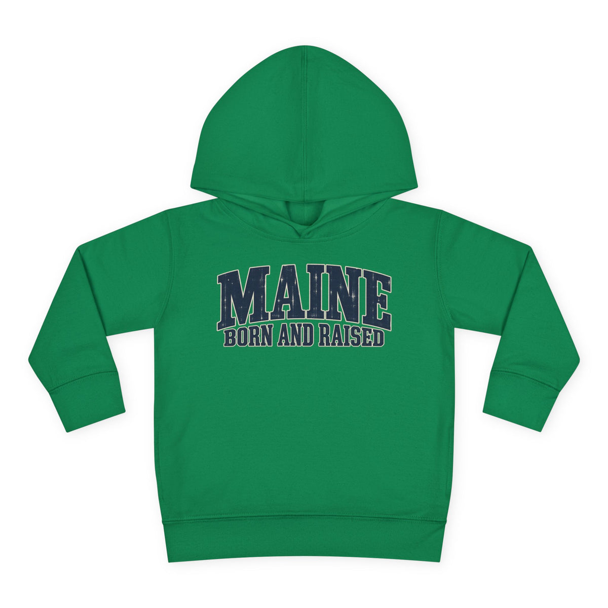 Maine Born and Raised Coastal Heritage Unisex Toddler Pullover Fleece Hoodie