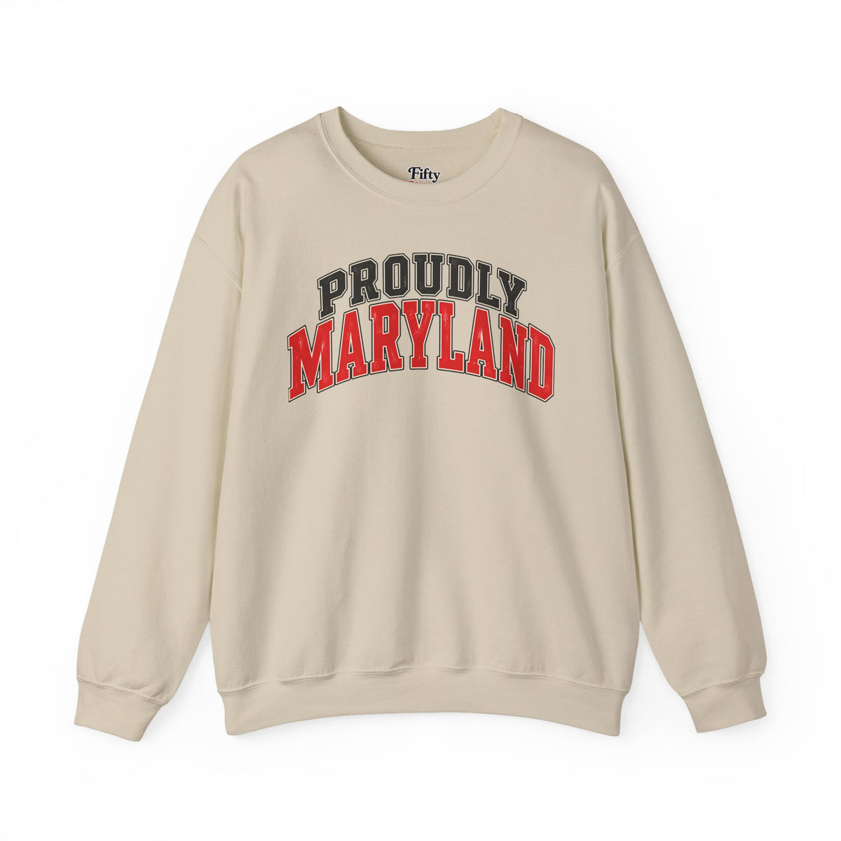 Proudly Maryland Unisex Crewneck Sweatshirt State Name Graphic