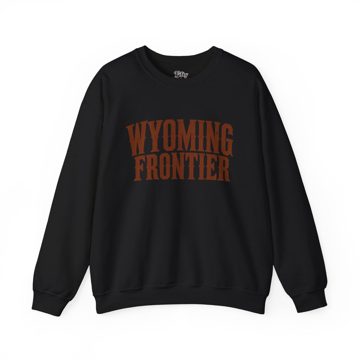 Wyoming Frontier Unisex Crewneck Sweatshirt State Name Graphic