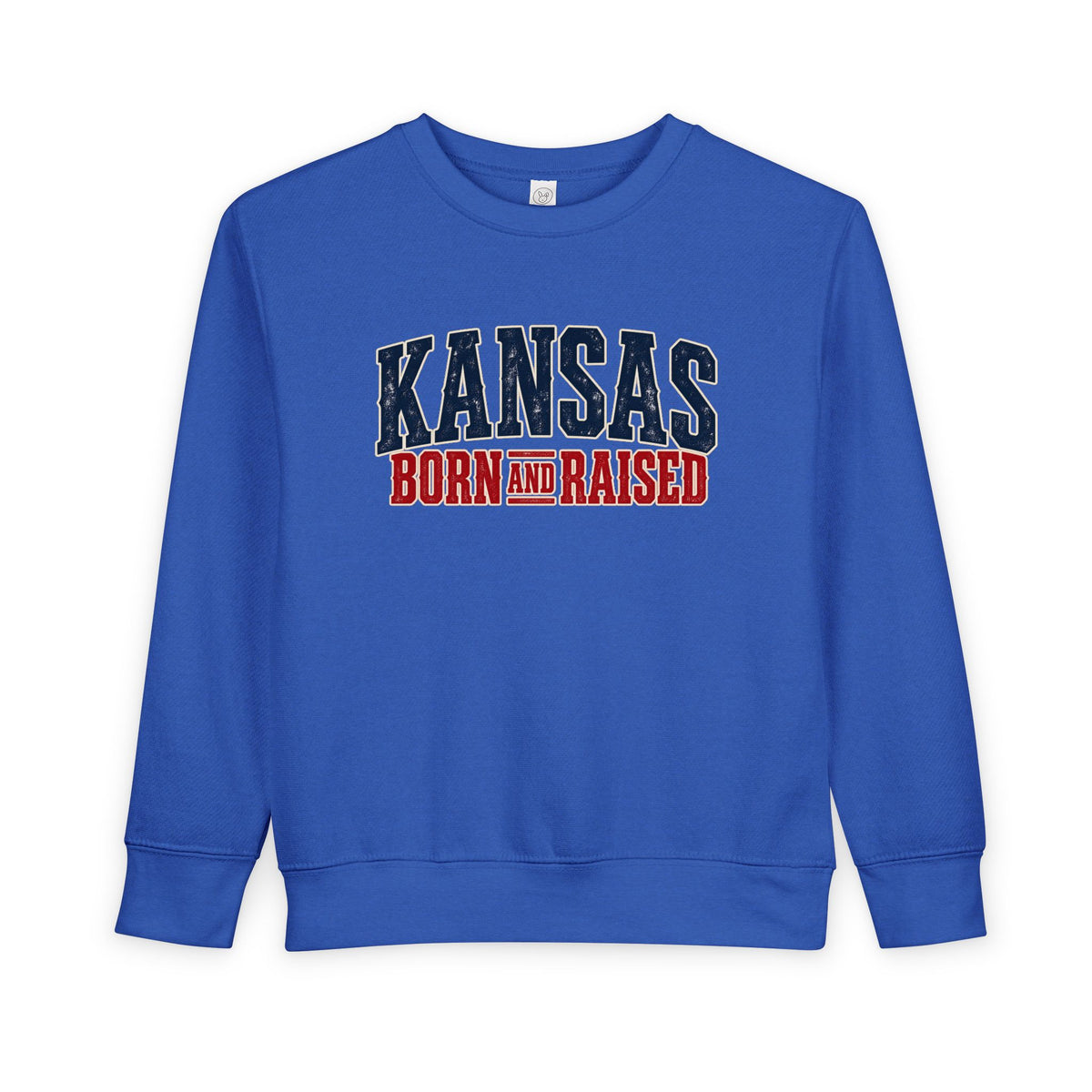 Kansas Born and Raised Western Heritage Unisex Toddler Sweatshirt