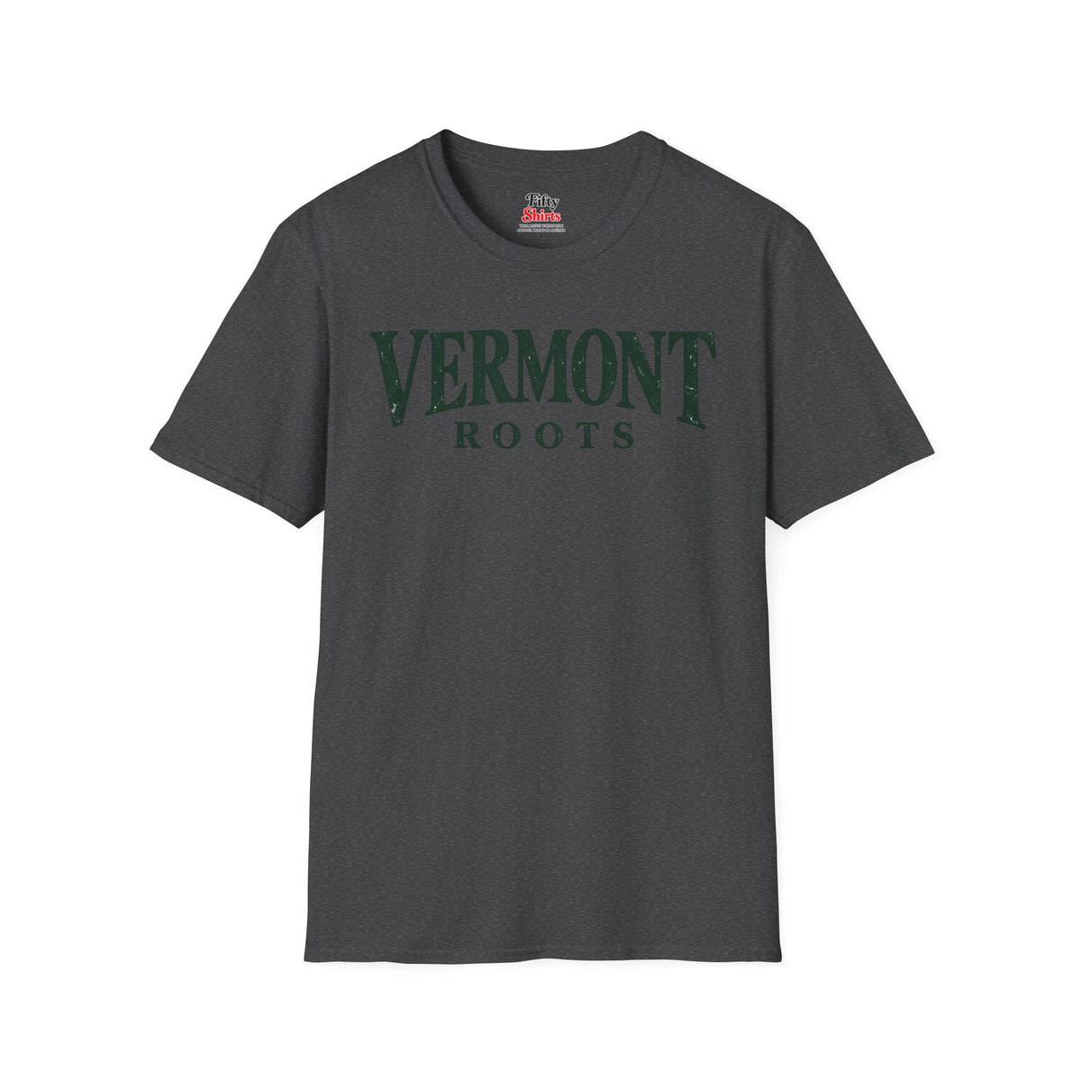 Vermont Roots Unisex Softstyle T Shirt State Name Graphic Tee