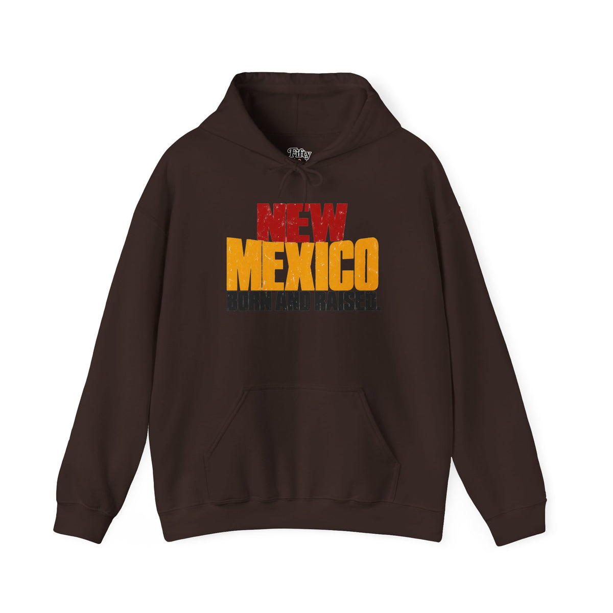 New Mexico Born and Raised Bold Streetwear Unisex Hoodie Graphic