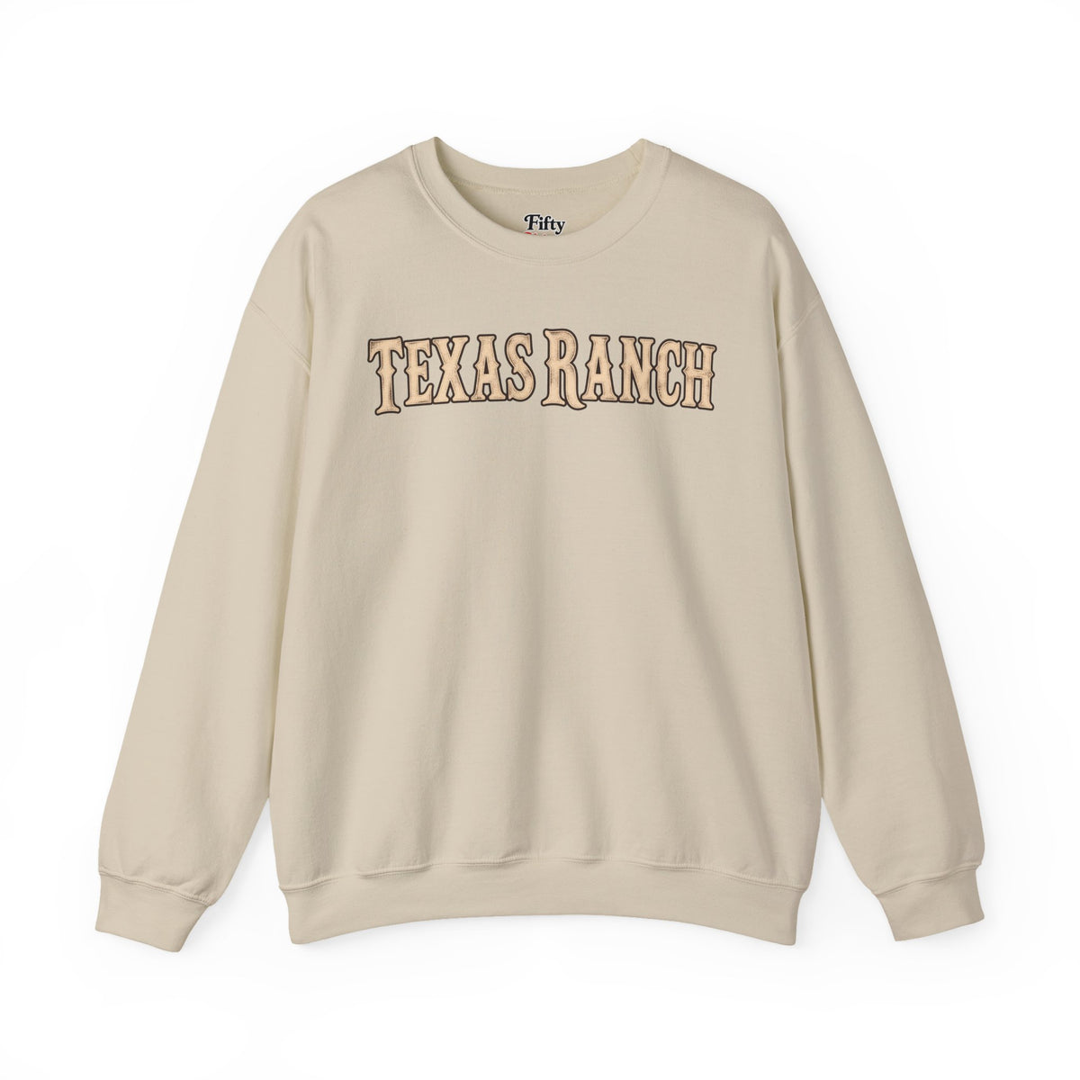 Texas Ranch Unisex Crewneck Sweatshirt State Name Graphic