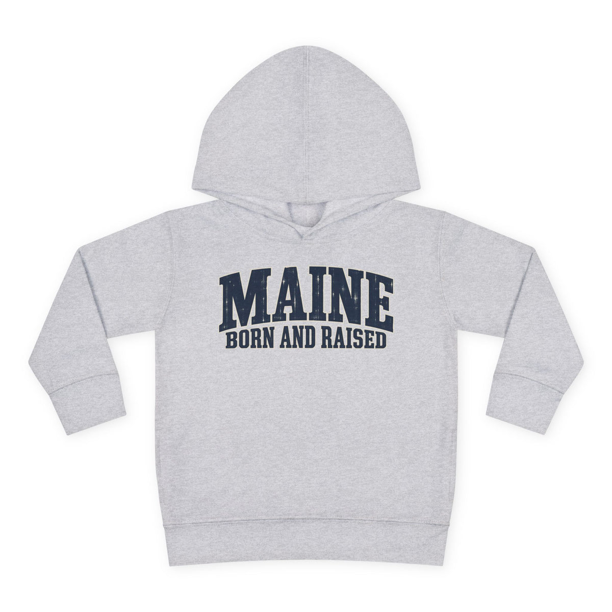 Maine Born and Raised Coastal Heritage Unisex Toddler Pullover Fleece Hoodie